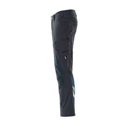 Kalhoty, kapsy na kolenou, kalhoty ULTIMATE STRETCH, černo-modré