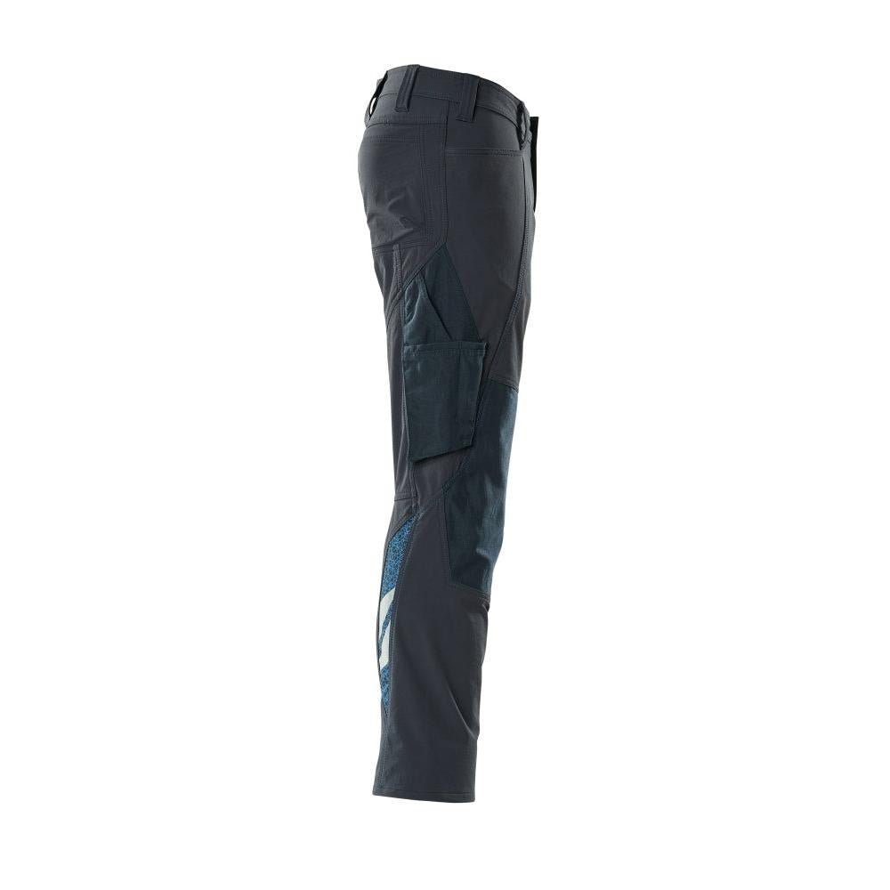 Kalhoty, kapsy na kolenou, kalhoty ULTIMATE STRETCH, černo-modré