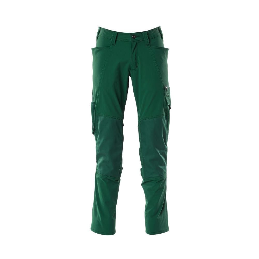 Kalhoty, kapsy na kolenou, kalhoty ULTIMATE STRETCH, zelené