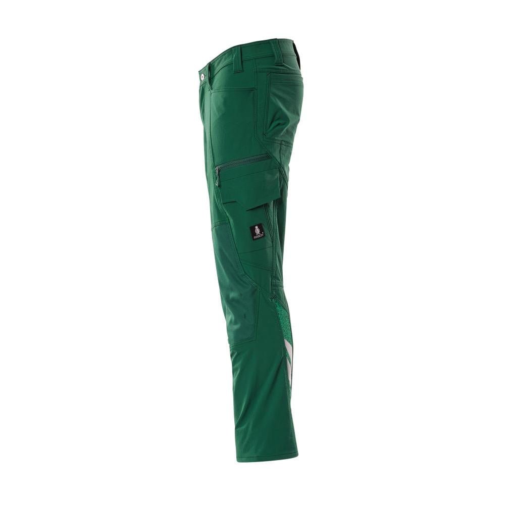 Kalhoty, kapsy na kolenou, kalhoty ULTIMATE STRETCH, zelené