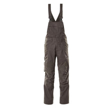 Dungarees, kolenní kapsy, strečové vsadky Dungarees, tmavě antracit
