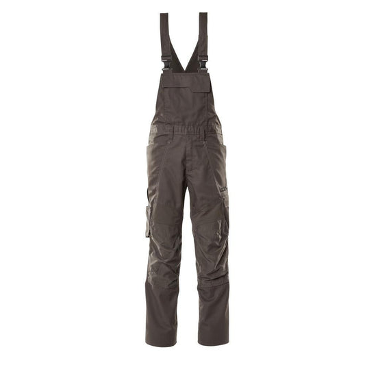 Dungarees, kolenní kapsy, strečové vsadky Dungarees, tmavě antracit