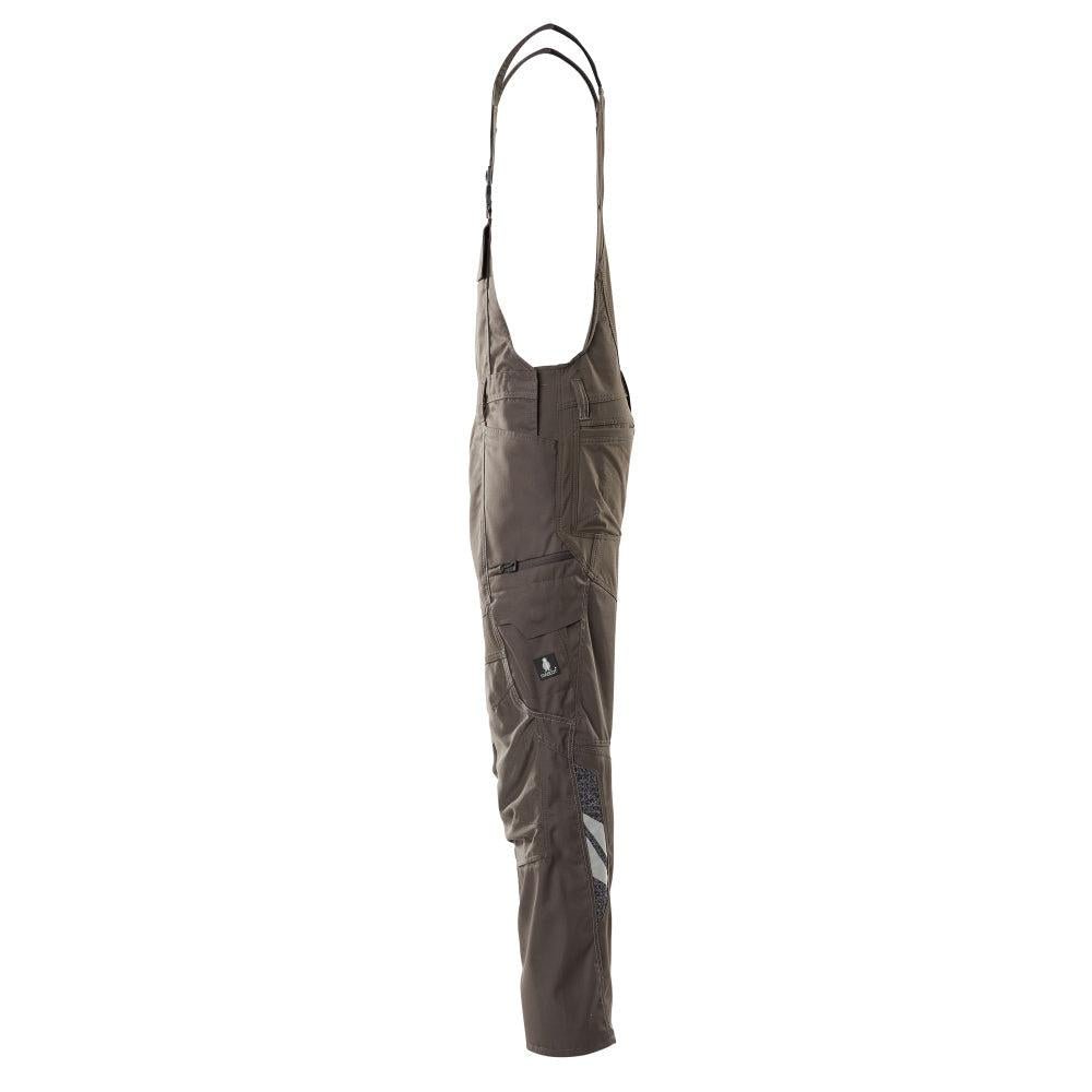Dungarees, kolenní kapsy, strečové vsadky Dungarees, tmavě antracit