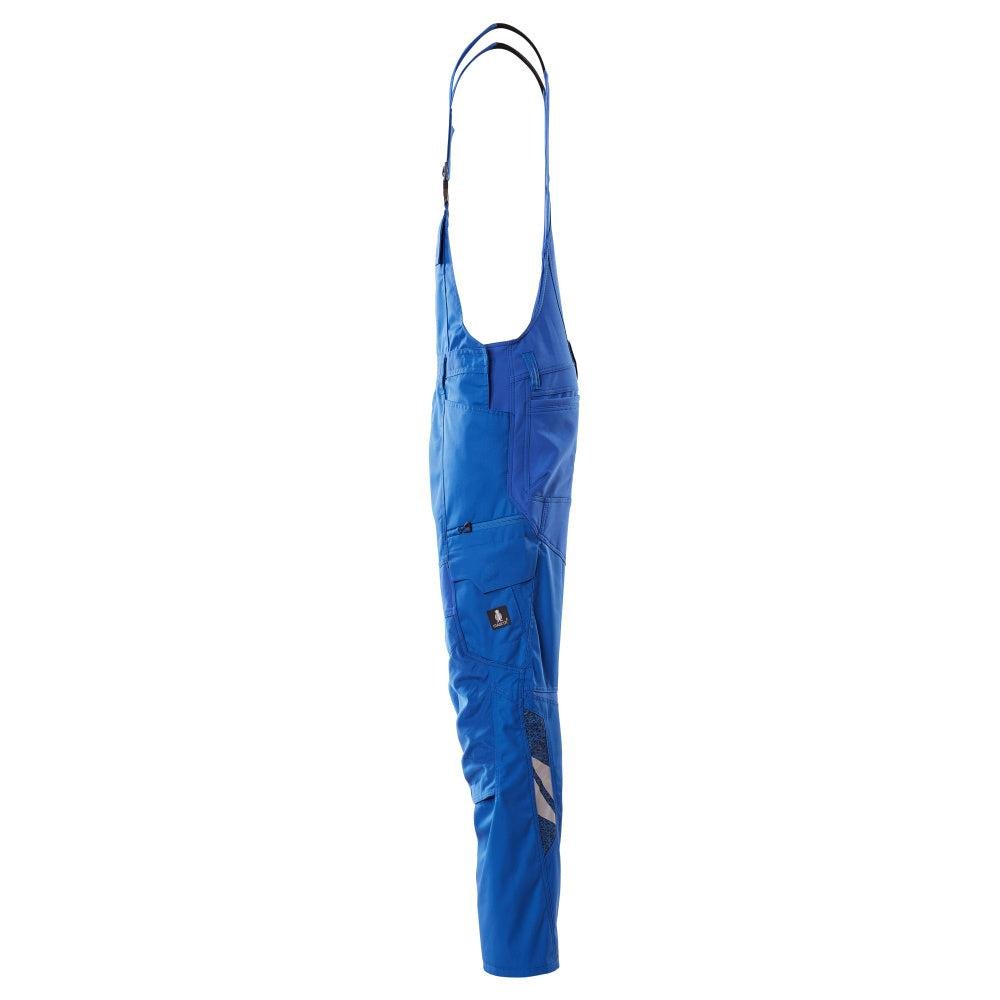 Dungarees, kapsy na kolena, strečové vsadky Dungarees, azurově modré