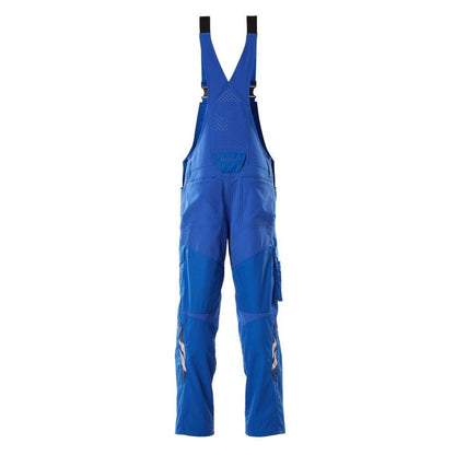 Dungarees, kapsy na kolena, strečové vsadky Dungarees, azurově modré