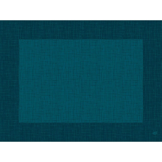 Das Dunicel-Tischset Linnea ocean teal (30 x 40 cm) von Duni GmbH überzeugt mit einem gewebt wirkenden Muster in Blaugrün und eignet sich ideal für elegante Tischdekorationen. Packung mit 100 Stück.