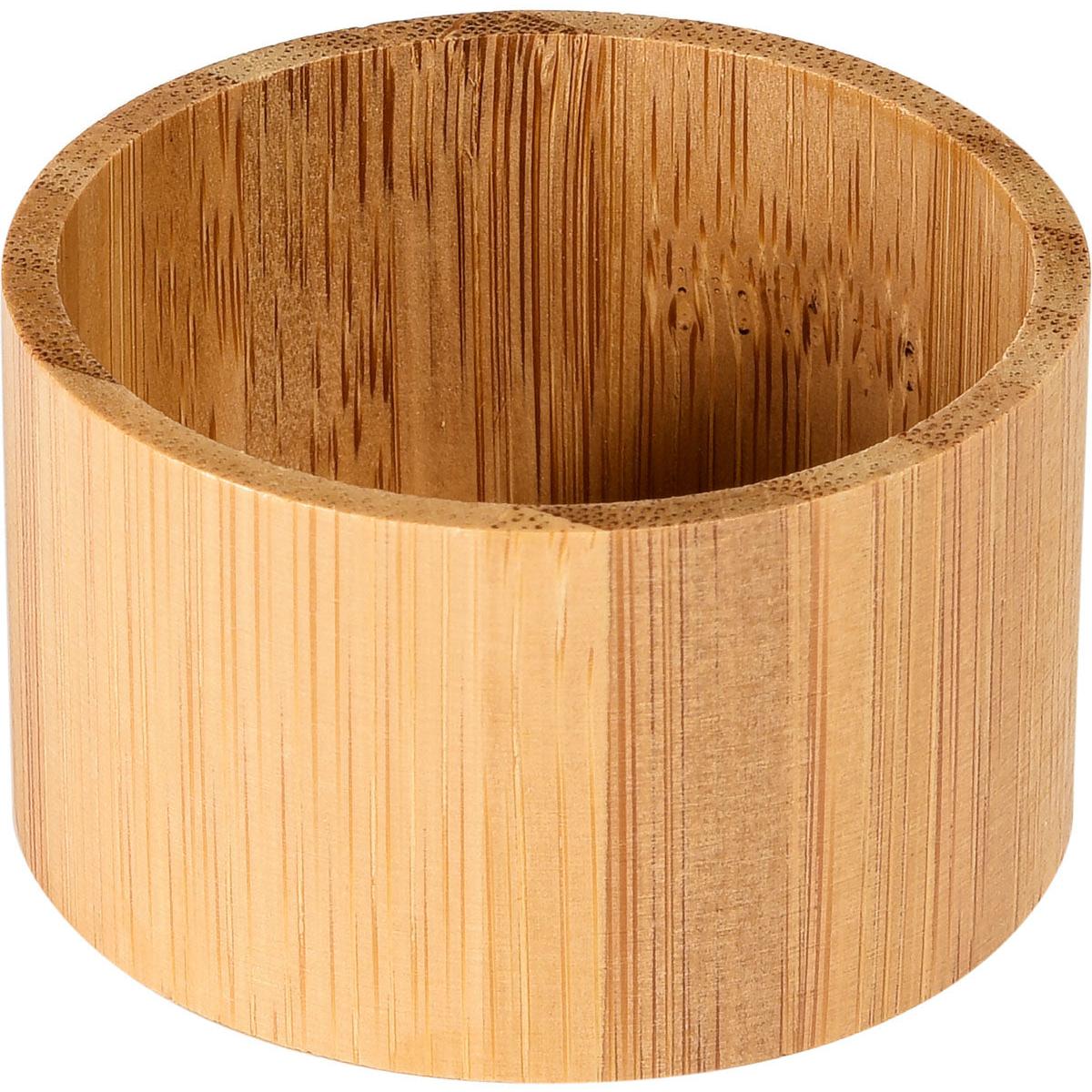Držák LED svíček z bambusu od Duni GmbH (mini 33x57 mm, 8 kusů) je stylový, moderní doplněk s viditelnou texturou - prázdný a zobrazený na bílém pozadí.