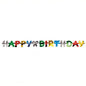 Řetěz s pozdravem "Happy Birthday" (1,4 m) od PAPSTAR GmbH je pestrobarevný banner s barevnými písmeny - ideální slavnostní dekorace pro každou narozeninovou oslavu. Je dodáván v jednotlivém balení a na bílém pozadí vypadá obzvlášť krásně.