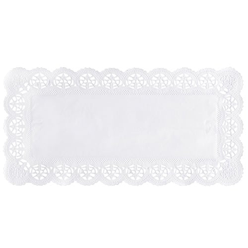 Papiery s krajkovým vzorem o rozměrech 34x17 cm v bílé barvě od společnosti PAPSTAR GmbH mají ozdobný, krajkový okraj, který je ideální pro elegantní dekoraci. Dodávají se v praktickém plastovém sáčku s 250 kusy pro čerstvost a pohodlí.