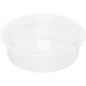 Nasazení Duni GmbH pro sklenice Crystal 120 ml rPET nádoby (balení 30 kusů), průhledné a kulaté bez víka, je zobrazeno na bílém pozadí.