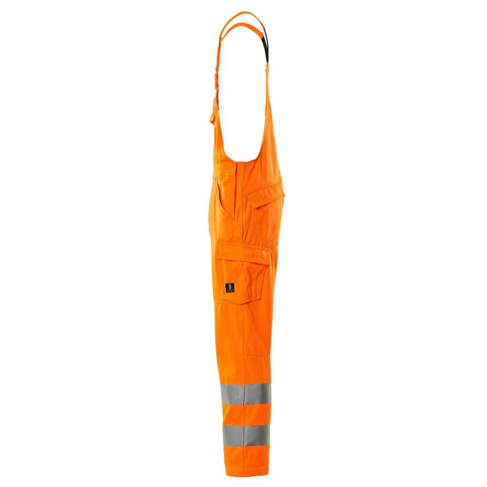 Dungarees, obyčejné montérky, hi-vis oranžové