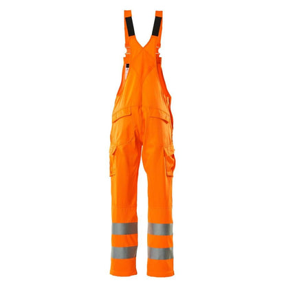Dungarees, obyčejné montérky, hi-vis oranžové