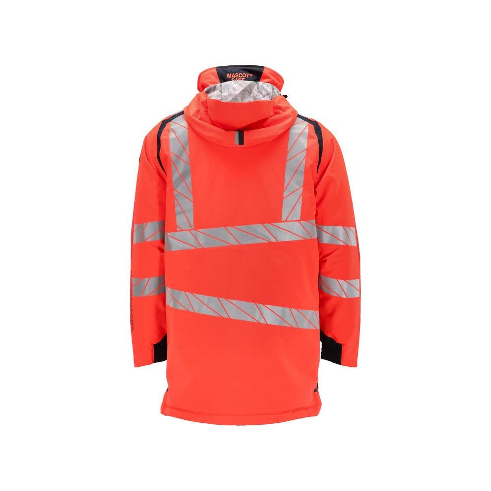 Parka CLIMASCOT® podšívka, lehká parka, Hi-vis červená/černo-modrá