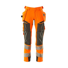 Kalhoty s kapsami na zavěšení, kalhoty ULTIMATE STRETCH, vysoce oranžová/tmavě antracitová