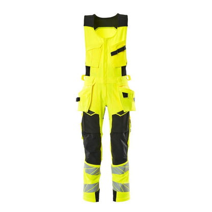 Kombinované kalhoty, závěsné kapsy, kombinované kalhoty ULTIMATE STRETCH, hi-vis žlutá/černá