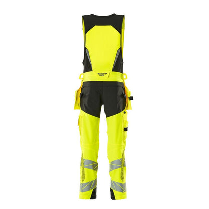 Kombinované kalhoty, závěsné kapsy, kombinované kalhoty ULTIMATE STRETCH, hi-vis žlutá/černá