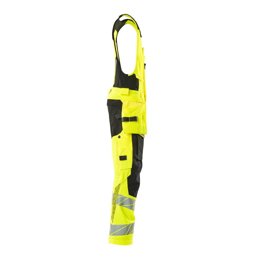 Kombinované kalhoty, závěsné kapsy, kombinované kalhoty ULTIMATE STRETCH, hi-vis žlutá/černá