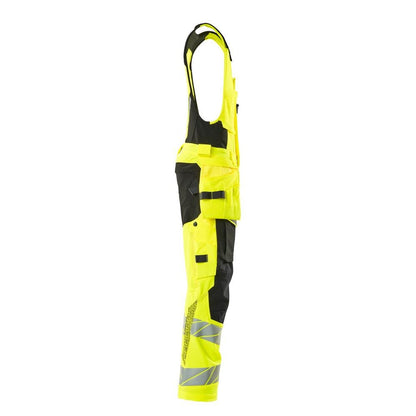 Kombinované kalhoty, závěsné kapsy, kombinované kalhoty ULTIMATE STRETCH, hi-vis žlutá/černá