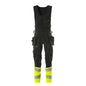 Kombinované kalhoty, závěsné kapsy, kombinované kalhoty ULTIMATE STRETCH, černá/hi-vis žlutá