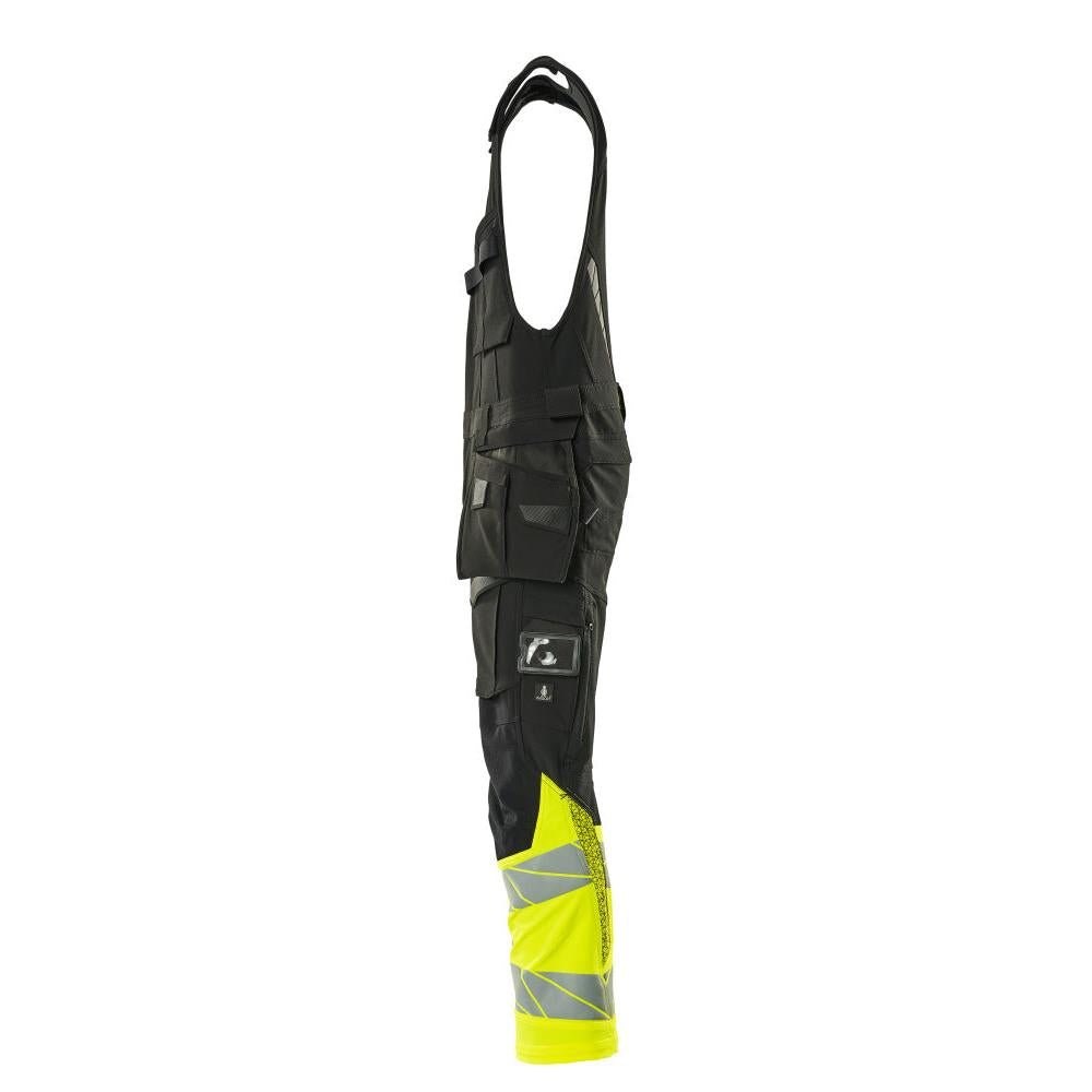 Kombinované kalhoty, závěsné kapsy, kombinované kalhoty ULTIMATE STRETCH, černá/hi-vis žlutá