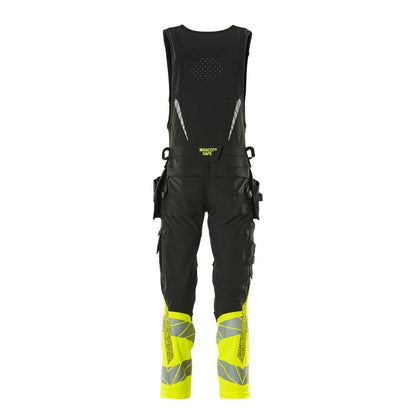 Kombinované kalhoty, závěsné kapsy, kombinované kalhoty ULTIMATE STRETCH, černá/hi-vis žlutá