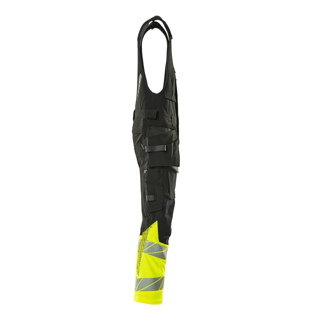 Kombinované kalhoty, závěsné kapsy, kombinované kalhoty ULTIMATE STRETCH, černá/hi-vis žlutá