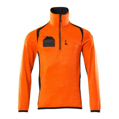 Fleece svetr s krátkým zipem mikrofleecová bunda