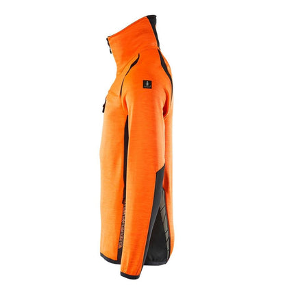 Fleece svetr s krátkým zipem mikrofleecová bunda
