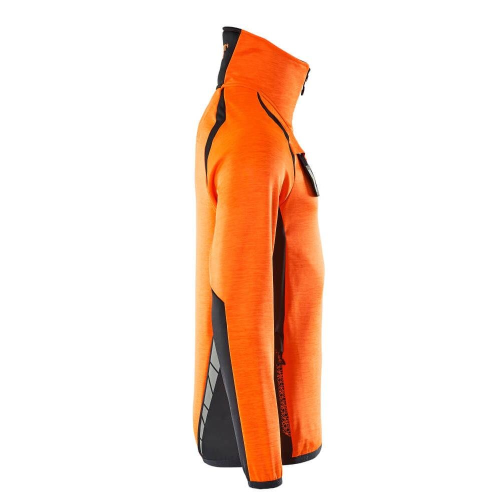 Fleece svetr s krátkým zipem mikrofleecová bunda