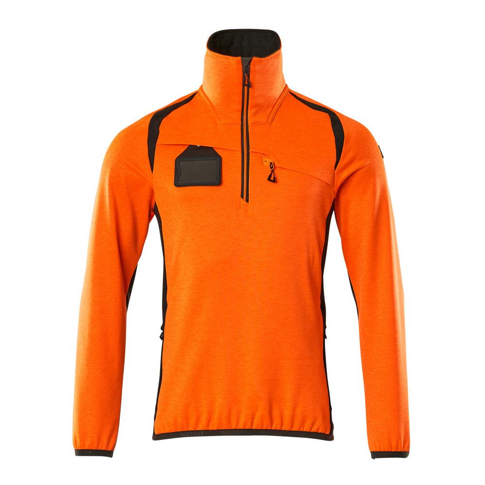Fleece svetr s krátkým zipem mikrofleecová bunda