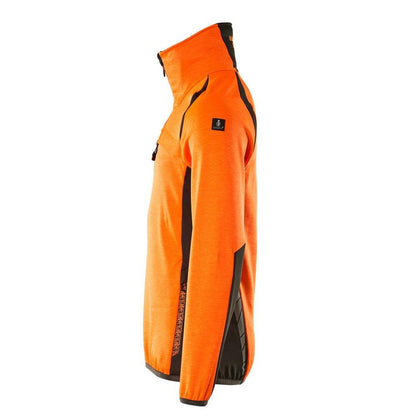Fleece svetr s krátkým zipem mikrofleecová bunda