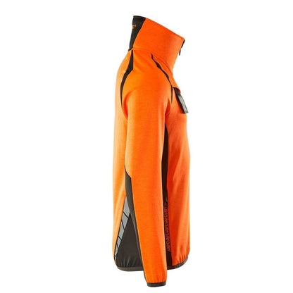 Fleece svetr s krátkým zipem mikrofleecová bunda