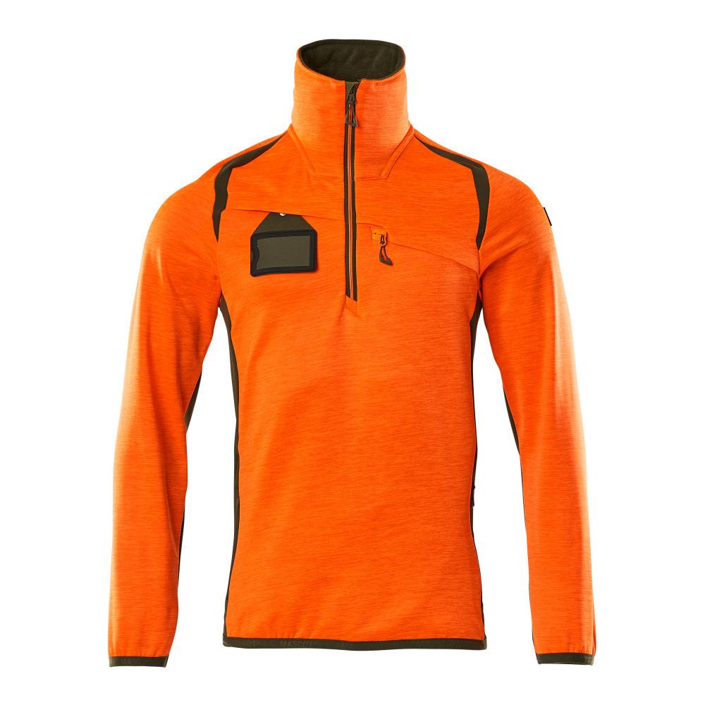 Fleece svetr s krátkým zipem mikrofleecová bunda
