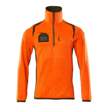 Fleece svetr s krátkým zipem mikrofleecová bunda
