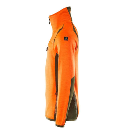 Fleece svetr s krátkým zipem mikrofleecová bunda