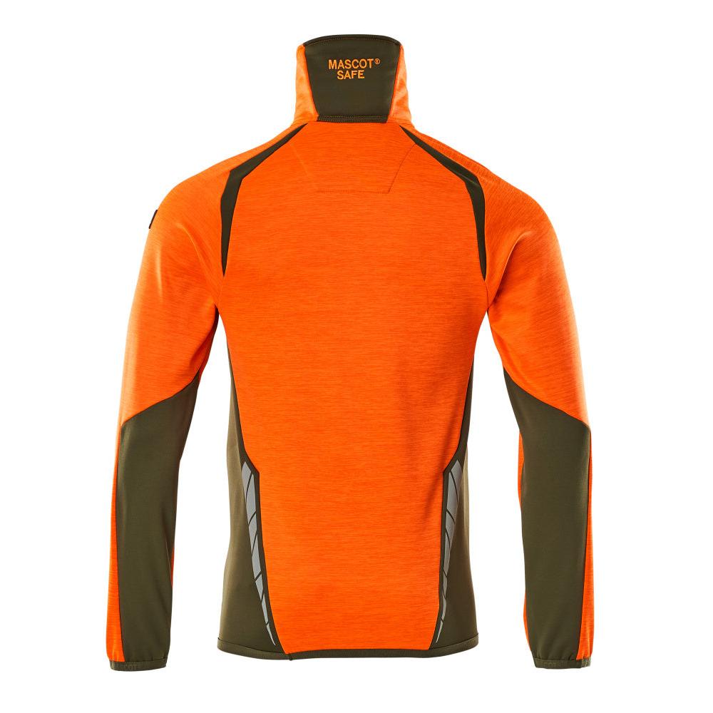 Fleece svetr s krátkým zipem mikrofleecová bunda