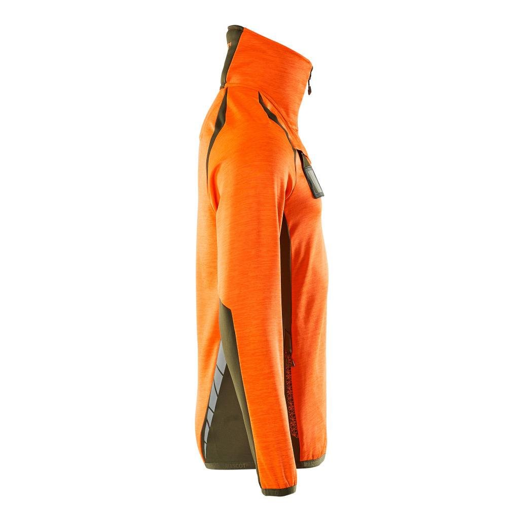Fleece svetr s krátkým zipem mikrofleecová bunda