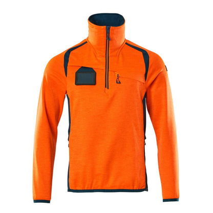 Fleece svetr s krátkým zipem mikrofleecová bunda