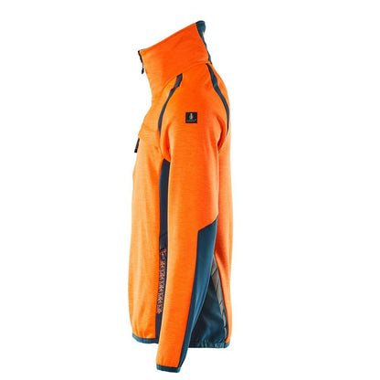 Fleece svetr s krátkým zipem mikrofleecová bunda