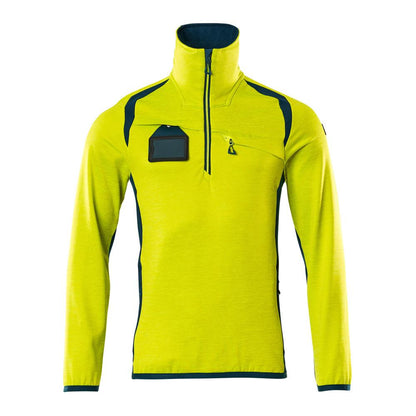 Fleece svetr s krátkým zipem mikrofleecová bunda
