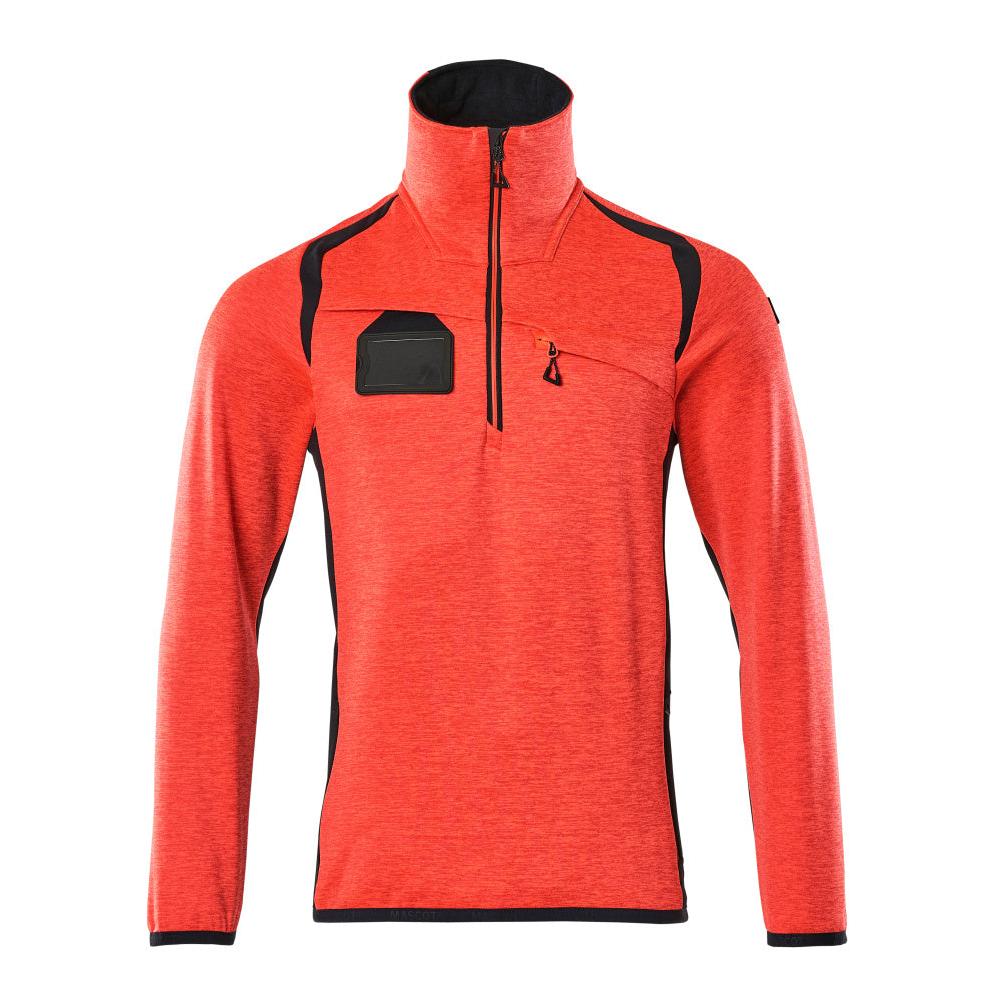 Fleece svetr s krátkým zipem mikrofleecová bunda