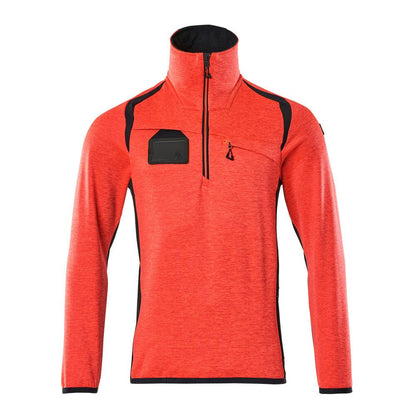 Fleece svetr s krátkým zipem mikrofleecová bunda