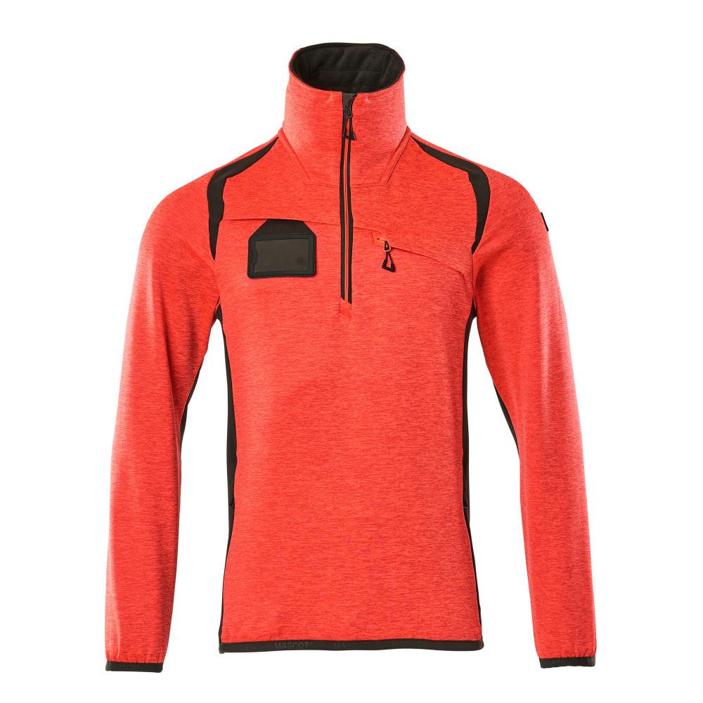 Fleece svetr s krátkým zipem mikrofleecová bunda