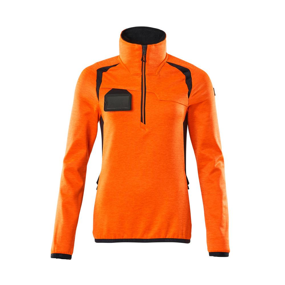 Fleece svetr s krátkým zipem, dámská mikrofleecová bunda