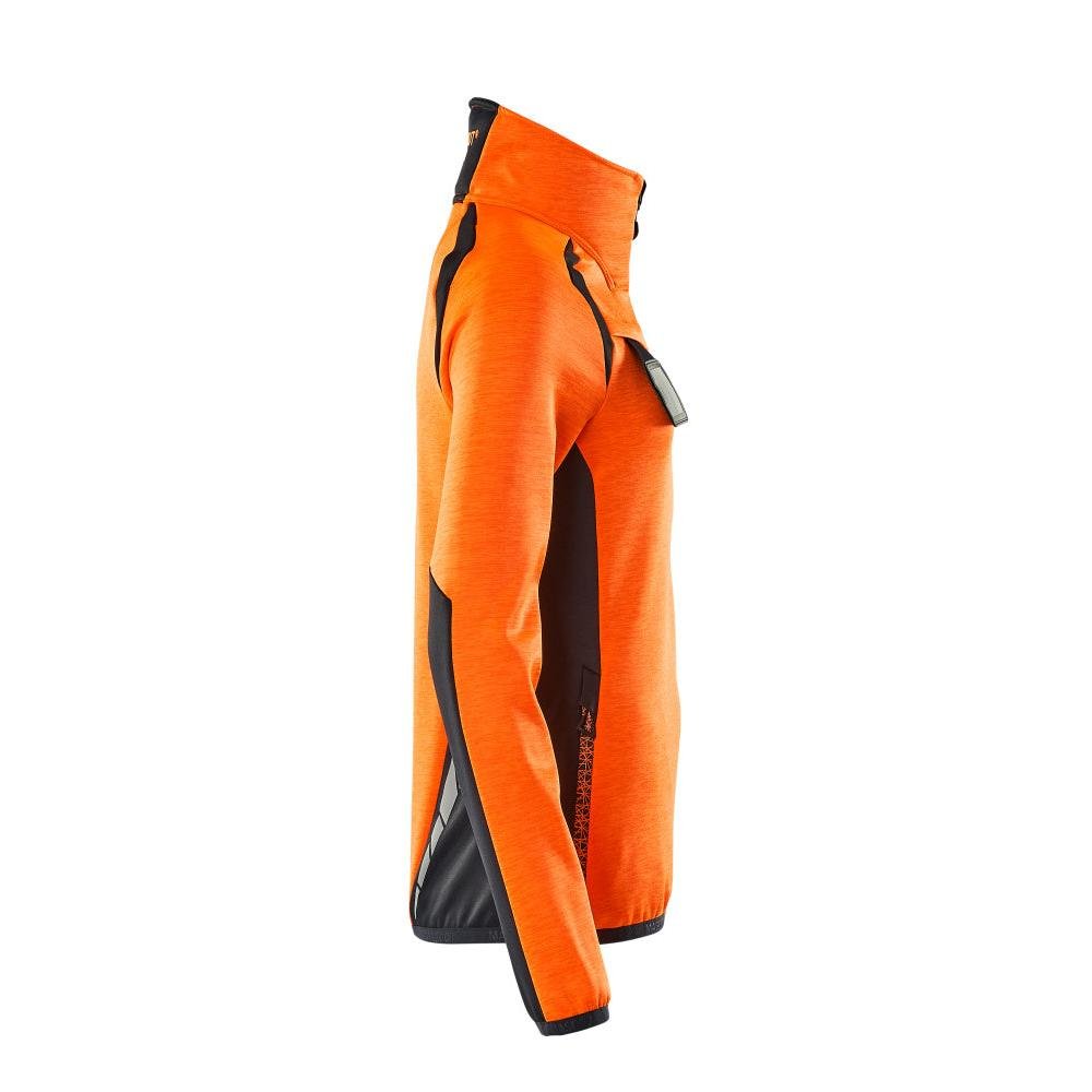 Fleece svetr s krátkým zipem, dámská mikrofleecová bunda