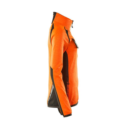 Fleece svetr s krátkým zipem, dámská mikrofleecová bunda