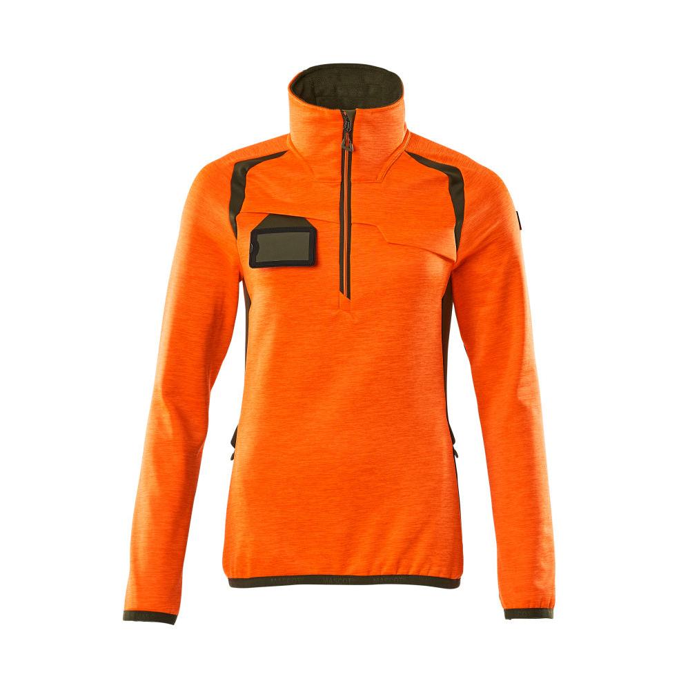Fleece svetr s krátkým zipem, dámská mikrofleecová bunda