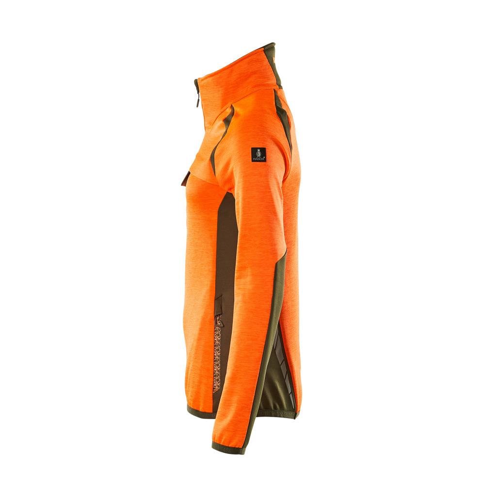 Fleece svetr s krátkým zipem, dámská mikrofleecová bunda