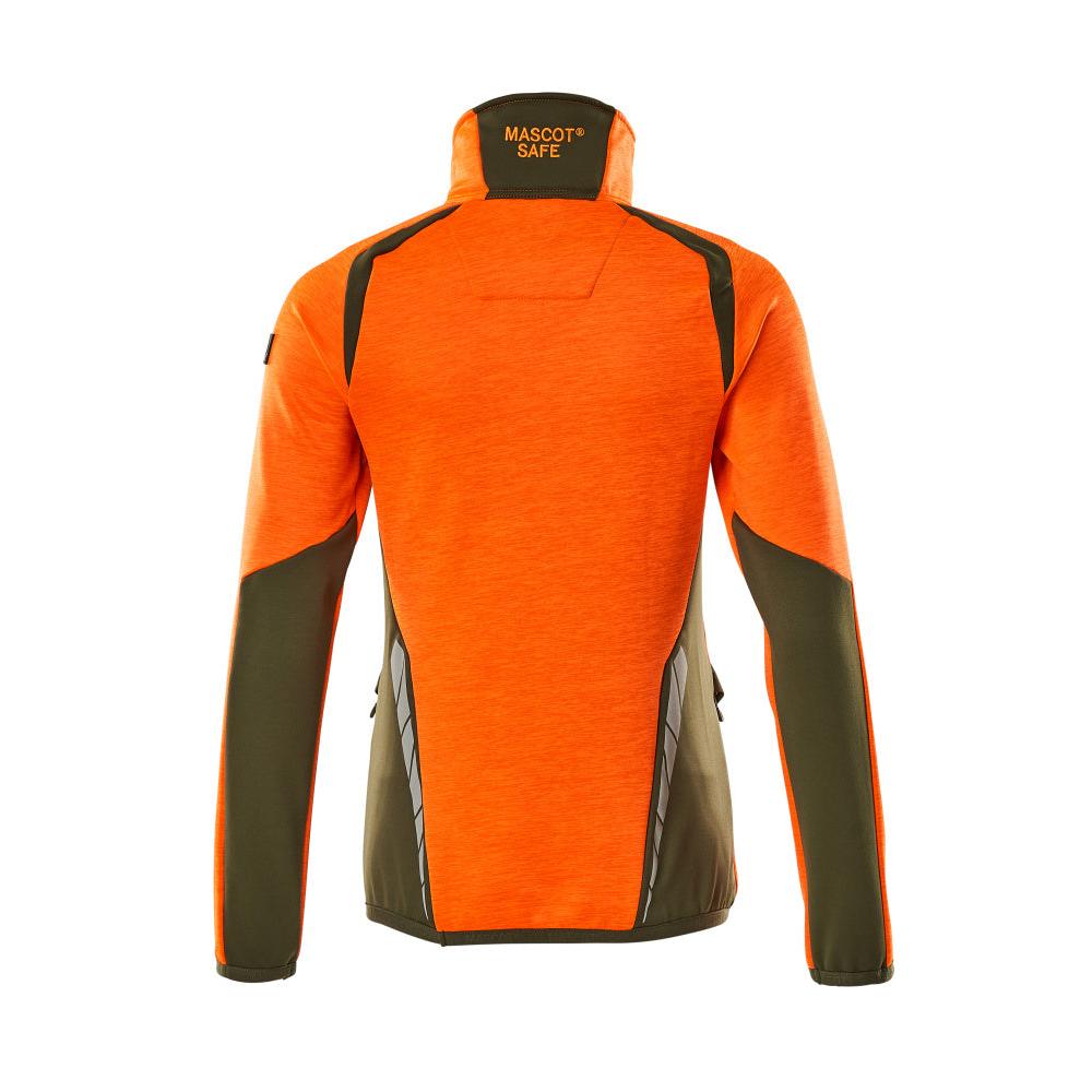 Fleece svetr s krátkým zipem, dámská mikrofleecová bunda