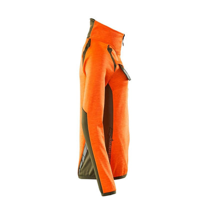 Fleece svetr s krátkým zipem, dámská mikrofleecová bunda